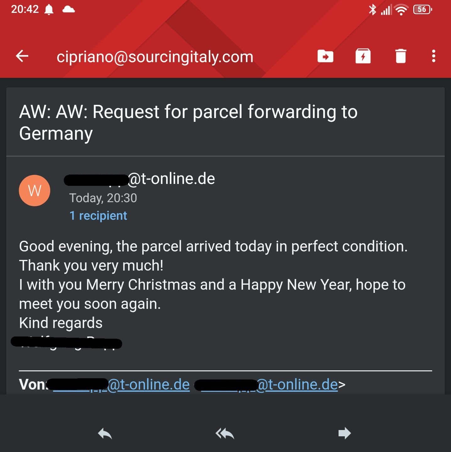 Pakket Versturen Italie 587